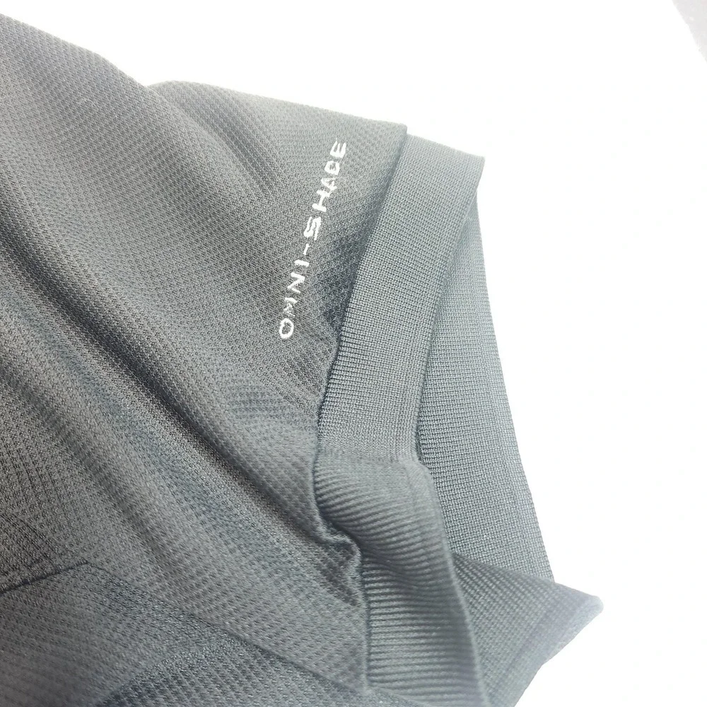 Columbia Mens Large Gray Short Sleeve Mesh Lined Performance‎ Golf Polo Shirt